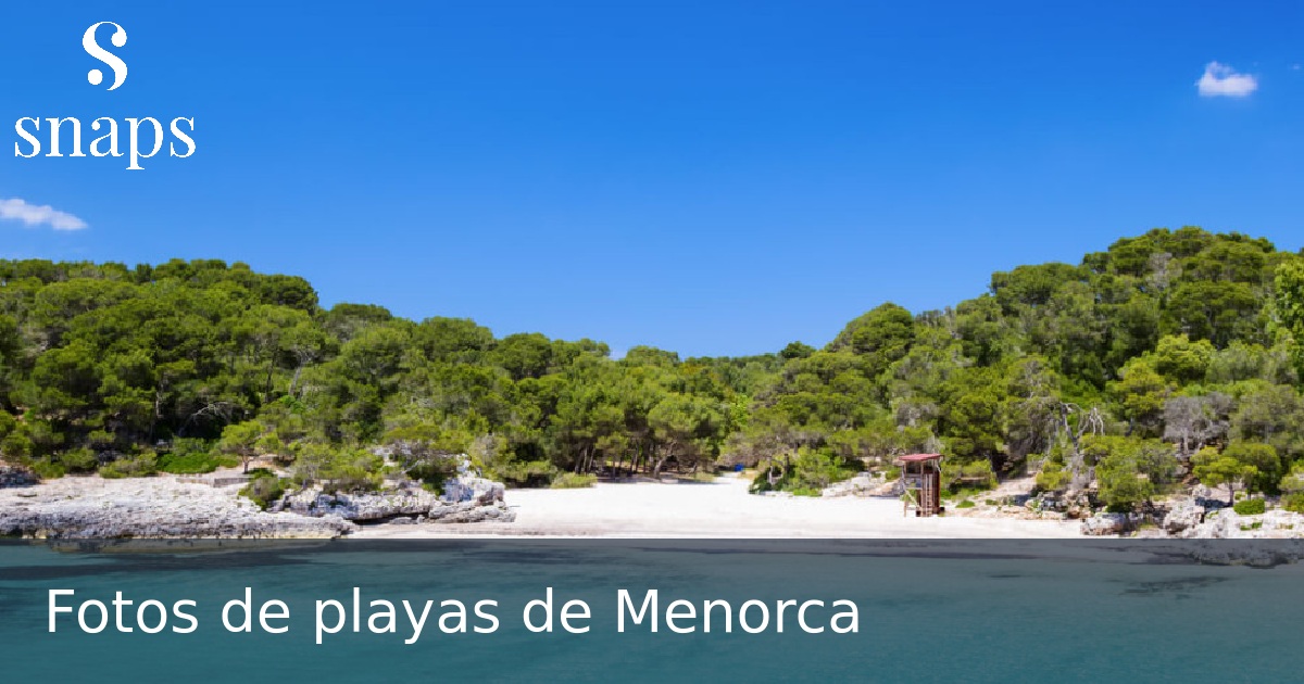 Fotos de playas de Menorca