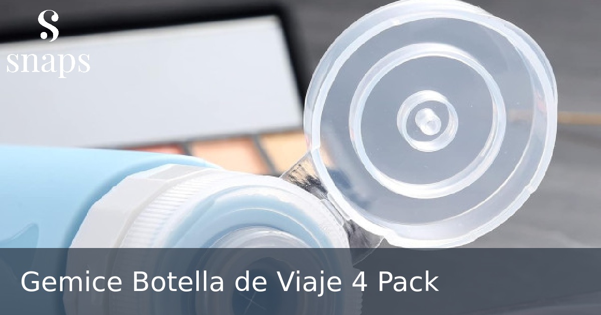Gemice Botella de Viaje 4 Pack