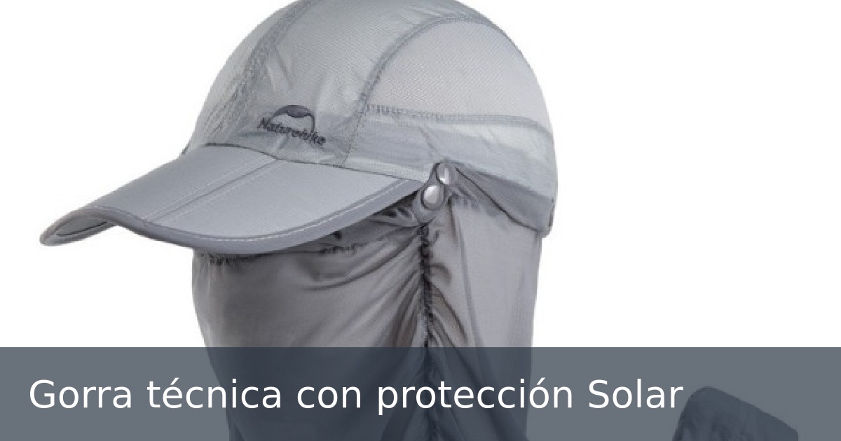 Gorra técnica con protección Solar