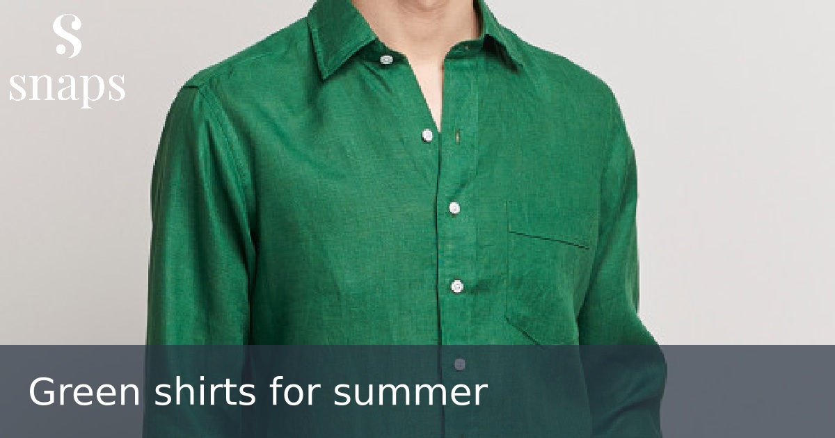Green shirts for summer