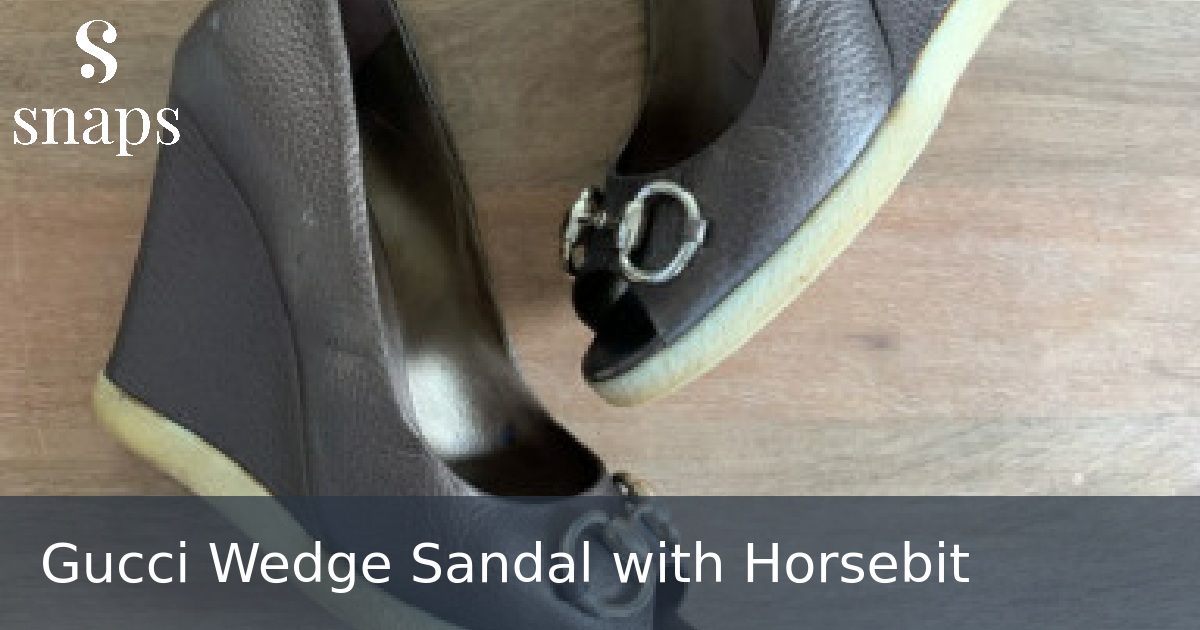 Gucci Wedge Sandal with Horsebit