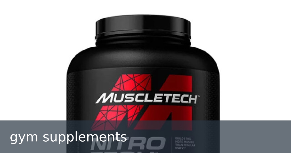 gym supplements