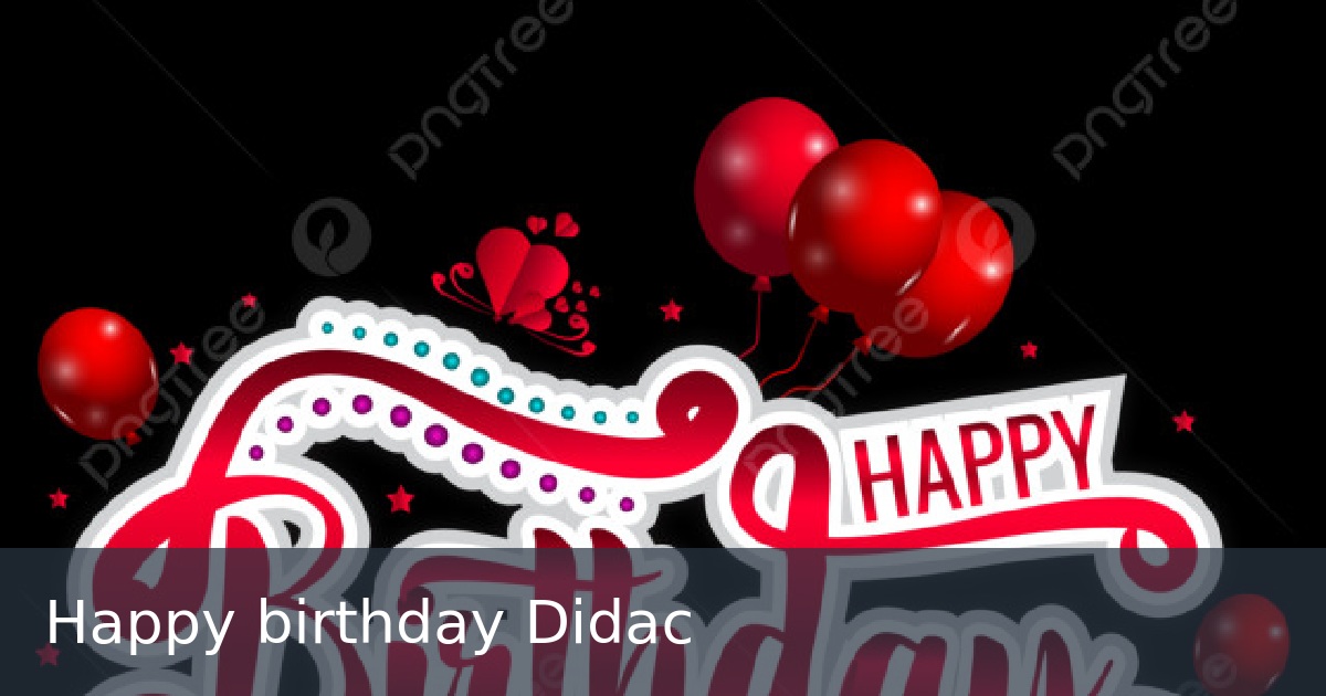 Happy birthday Didac