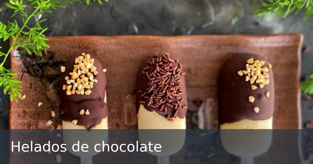 Helados de chocolate