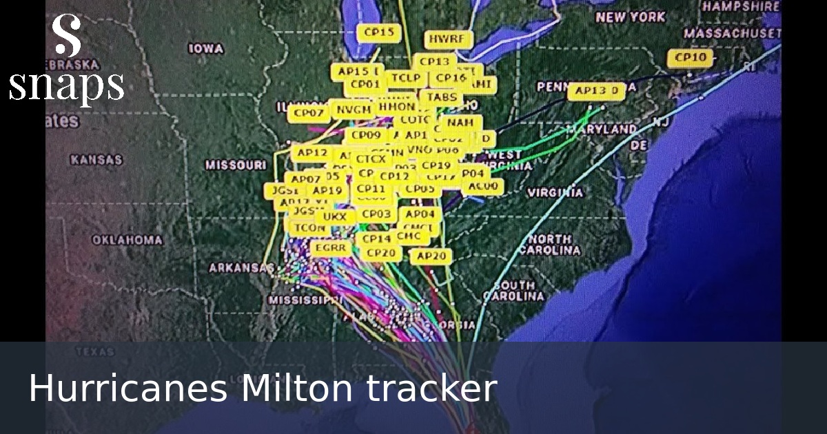 Hurricanes Milton tracker