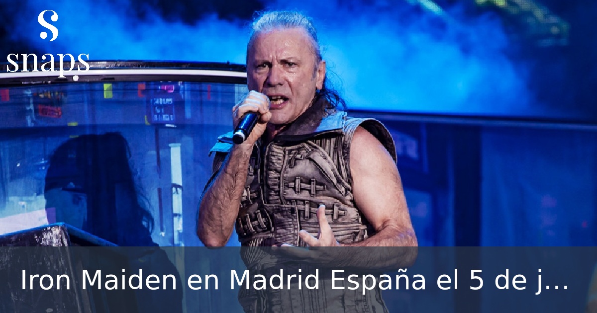 Iron Maiden en Madrid España el 5 de julio de 2025