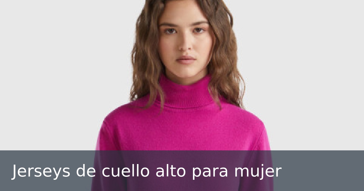 Jerseys de cuello alto para mujer