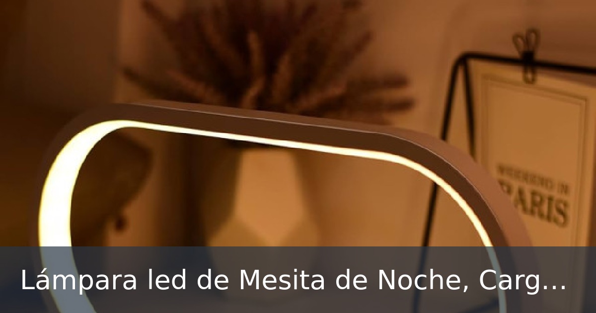 Lámpara led de Mesita de Noche, Cargador Inalámbrico 15W y USB, Táctil Regulable con 3 Niveles de Brillo, Lámpara Moderna con Reloj para Escritorio, Dormitorio