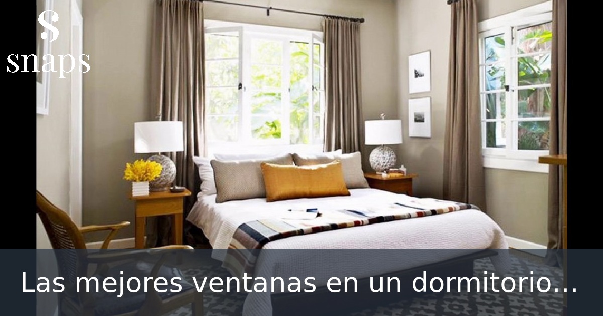 Las mejores ventanas en un dormitorio enorme