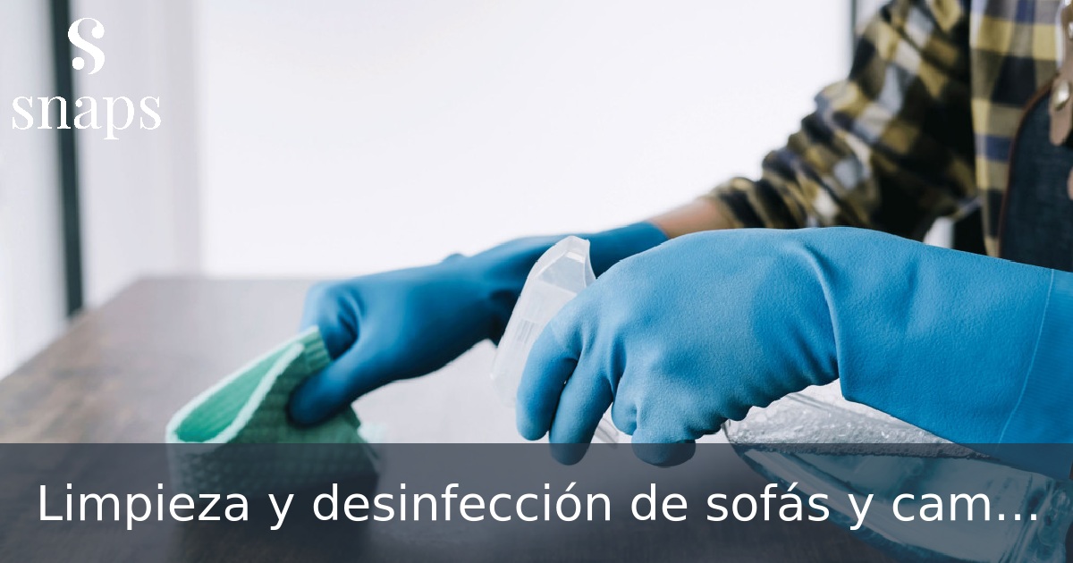 Limpieza y desinfección de sofás y camas