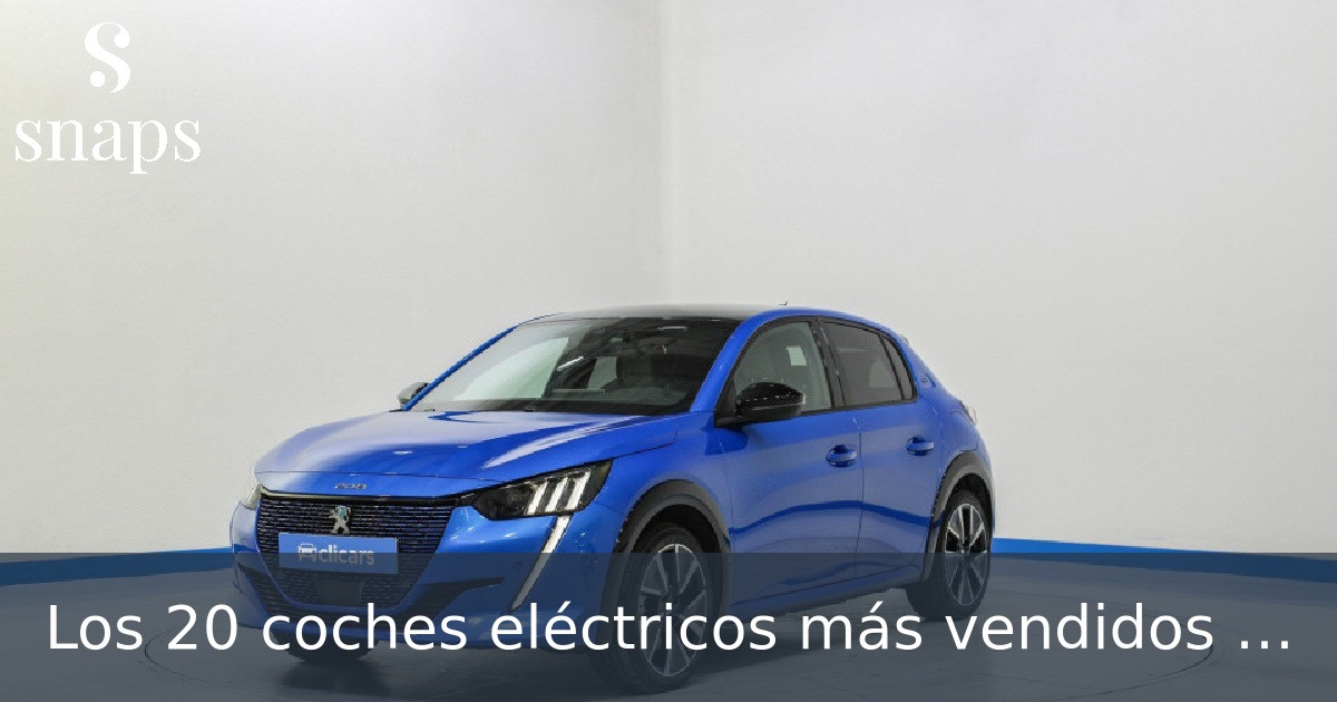 Los 20 coches eléctricos más vendidos en 2024 en España