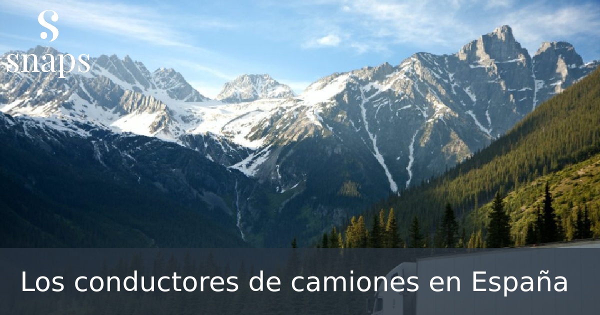 Los conductores de camiones en España
