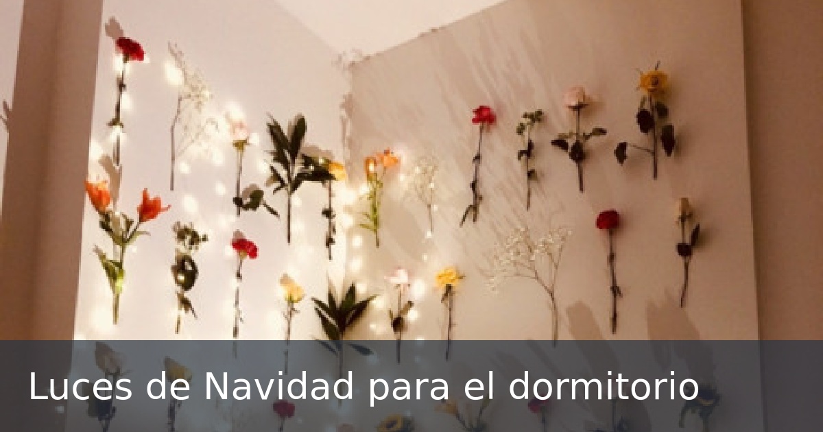 Luces de Navidad para el dormitorio