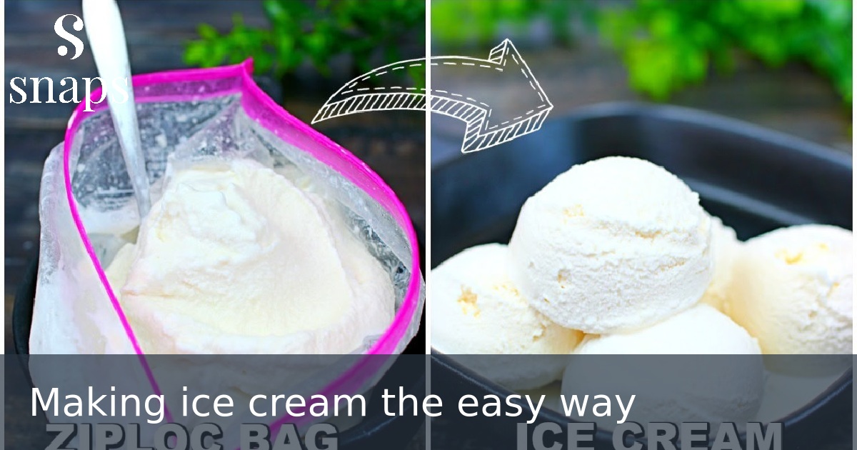 Making ice cream the easy way
