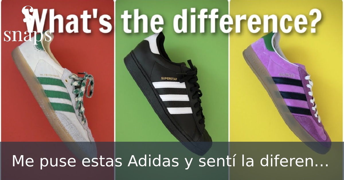 Me puse estas Adidas y sentí la diferencia: amortiguación, estilo y ajuste perfecto