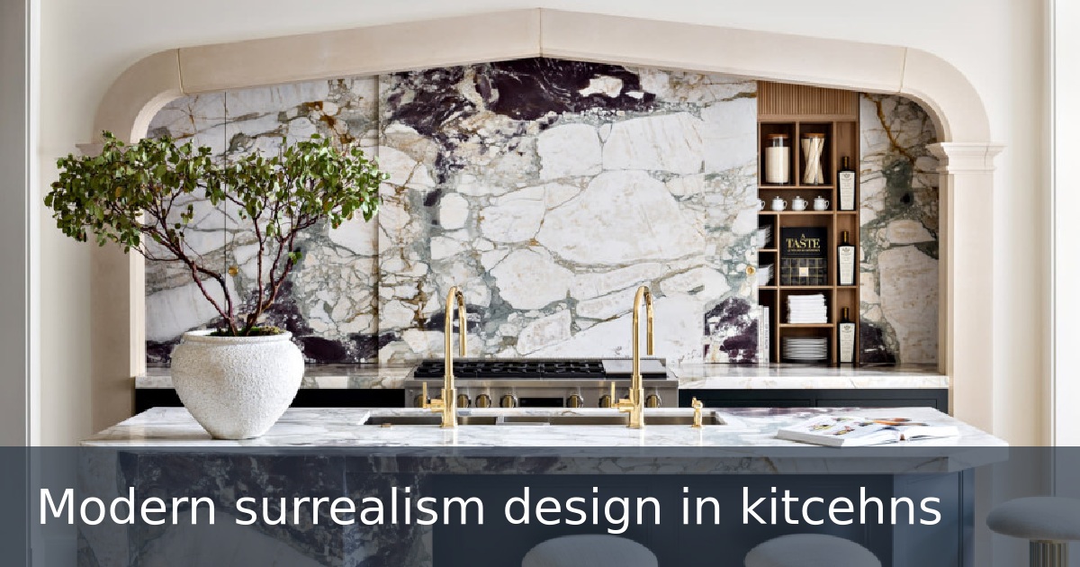 Modern surrealism design in kitcehns