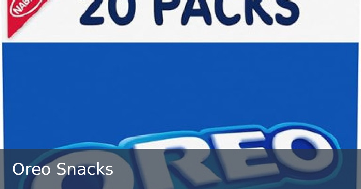 Oreo Snacks