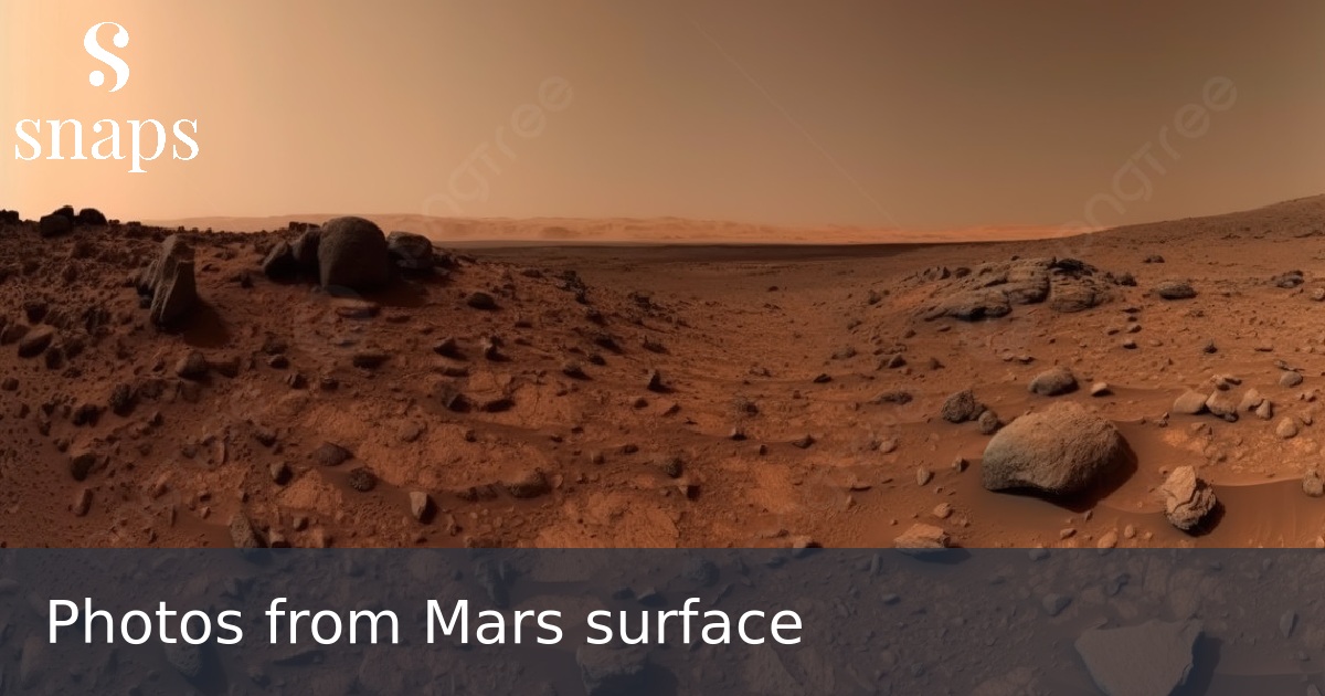 Photos from Mars surface