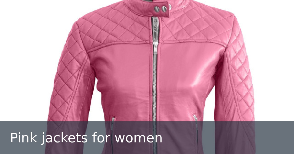 Pink jackets for women