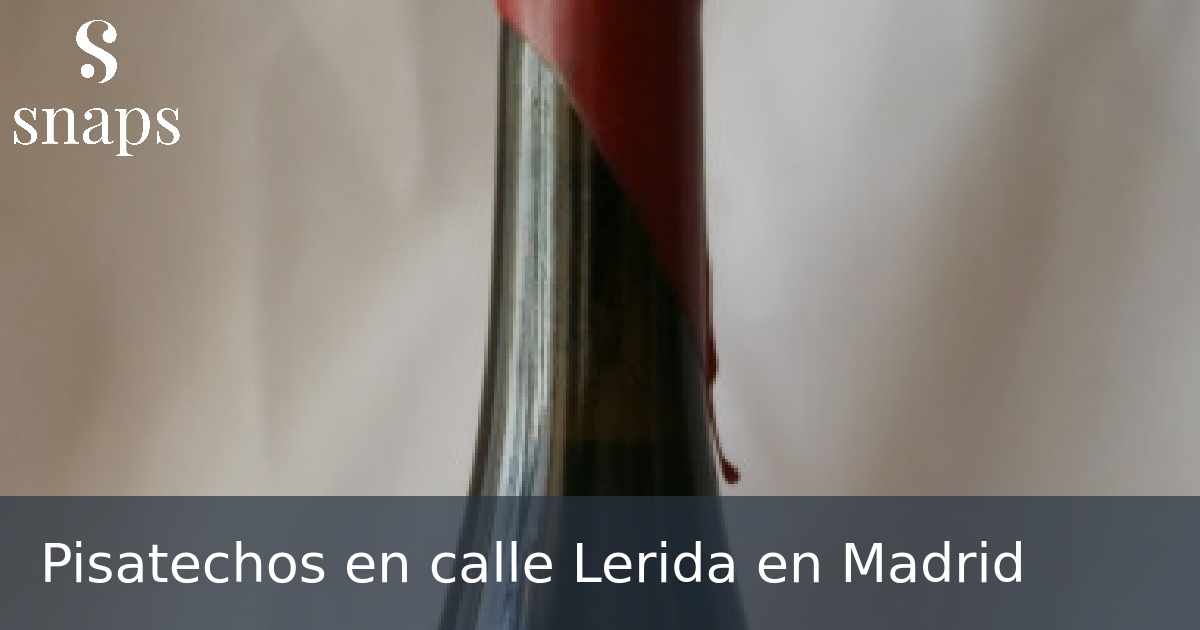 Pisatechos en calle Lerida en Madrid
