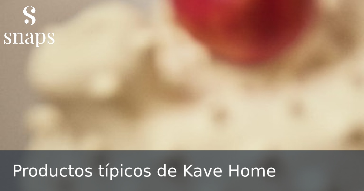 Productos típicos de Kave Home