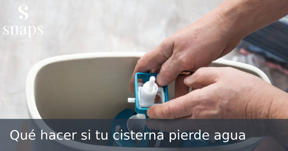 Qué hacer si tu cisterna pierde agua