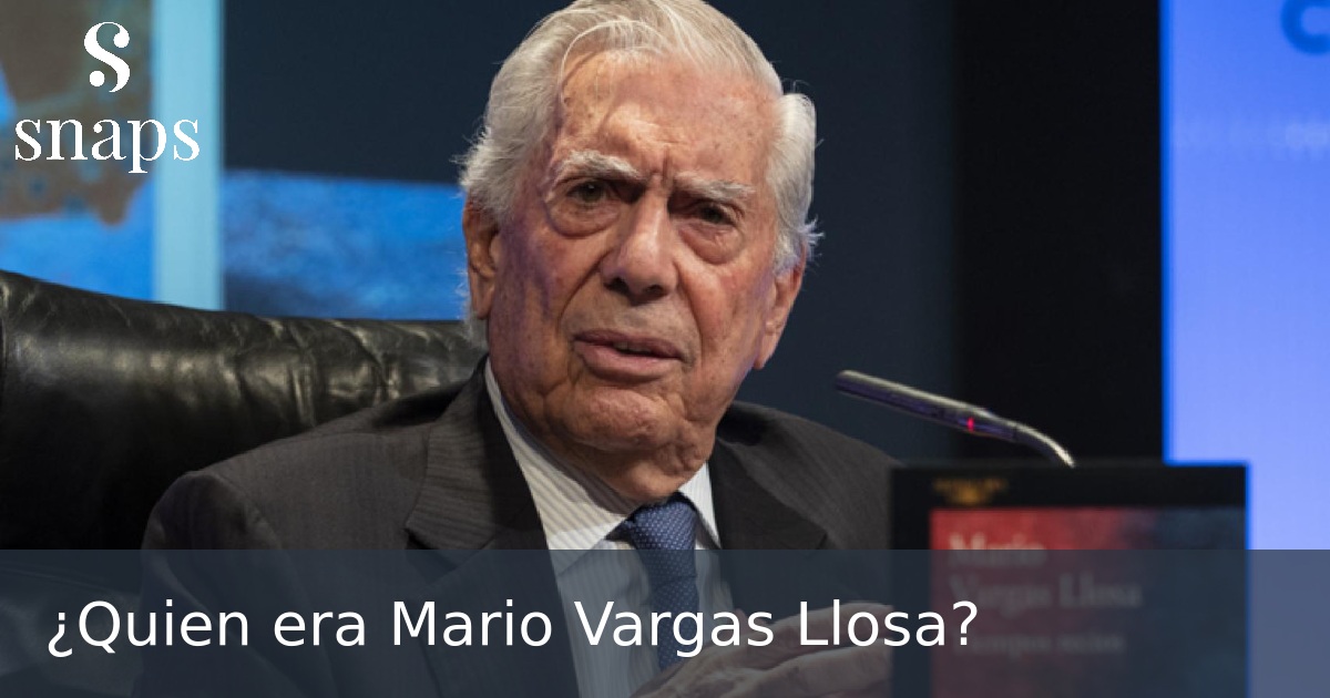 ¿Quien era Mario Vargas Llosa?