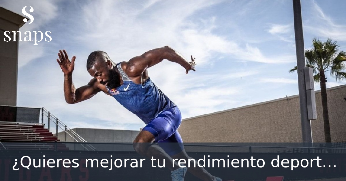 ¿Quieres mejorar tu rendimiento deportivo?