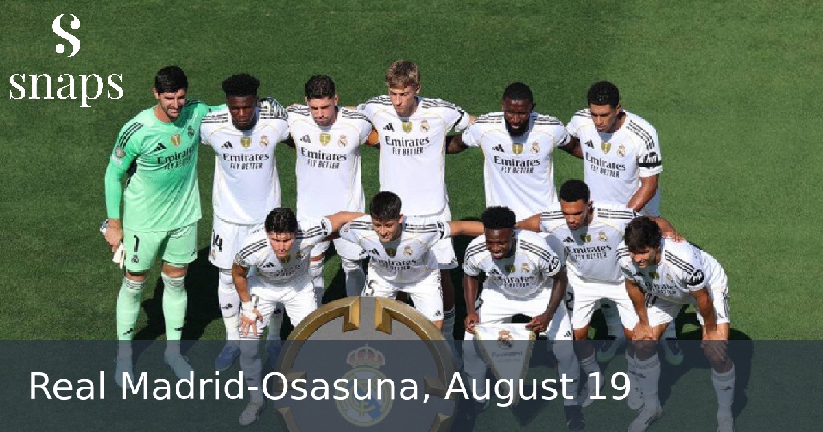 Real Madrid-Osasuna, August 19