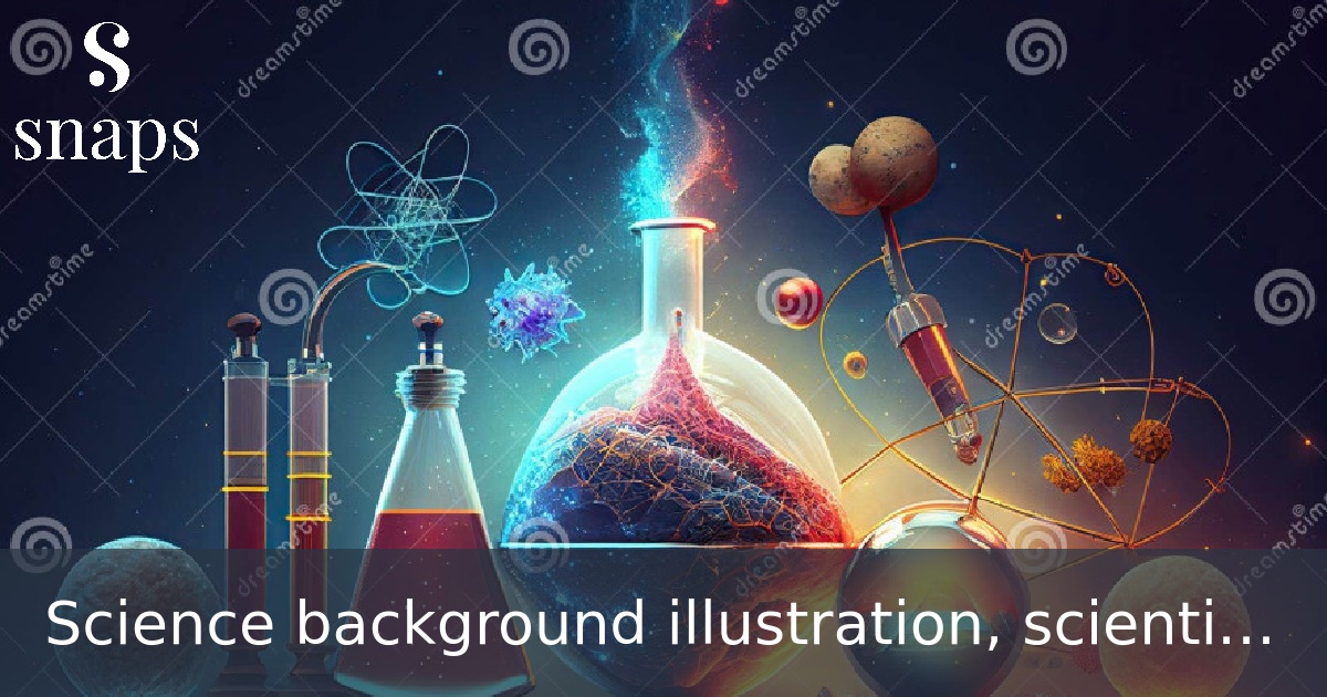 Science background illustration, scientific design.