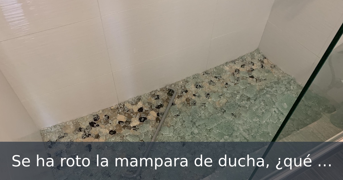 Deanna2u - Se ha roto la mampara de ducha, ¿qué hago?