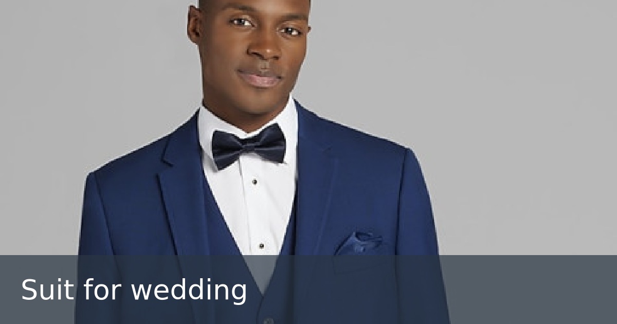 Suit for wedding