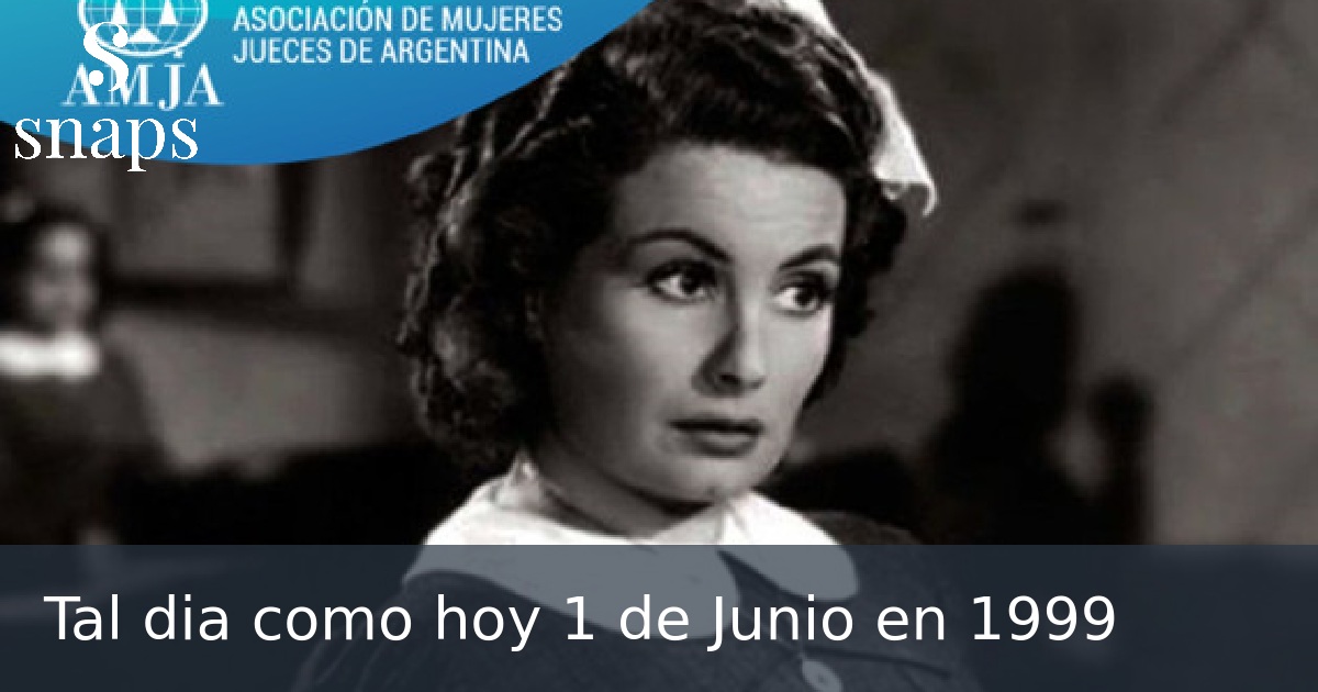 Tal dia como hoy 1 de Junio en 1999