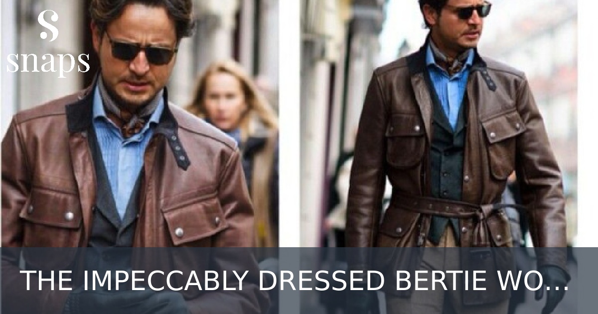 THE IMPECCABLY DRESSED BERTIE WOOSTER: Photo
