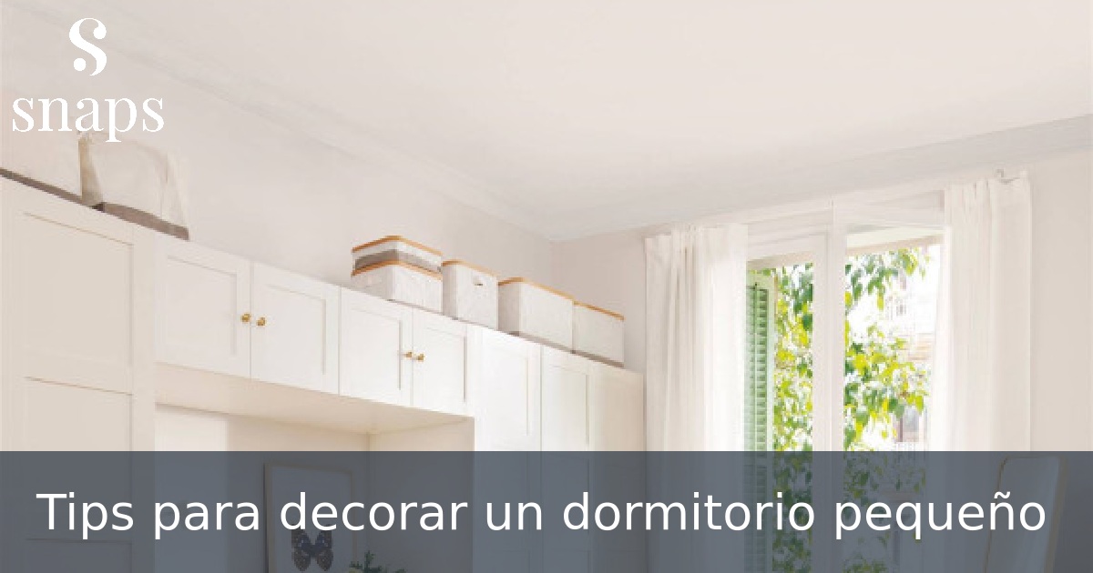 Tips para decorar un dormitorio pequeño