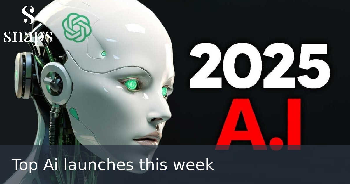 Top Ai launches this week