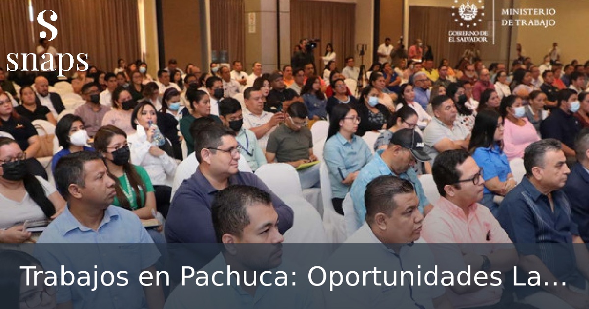 Trabajos en Pachuca: Oportunidades Laborales para Principiantes ...