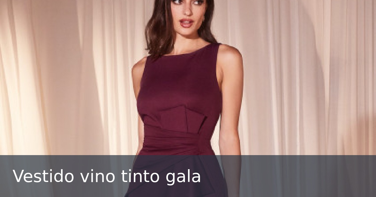 Vestido vino tinto gala 