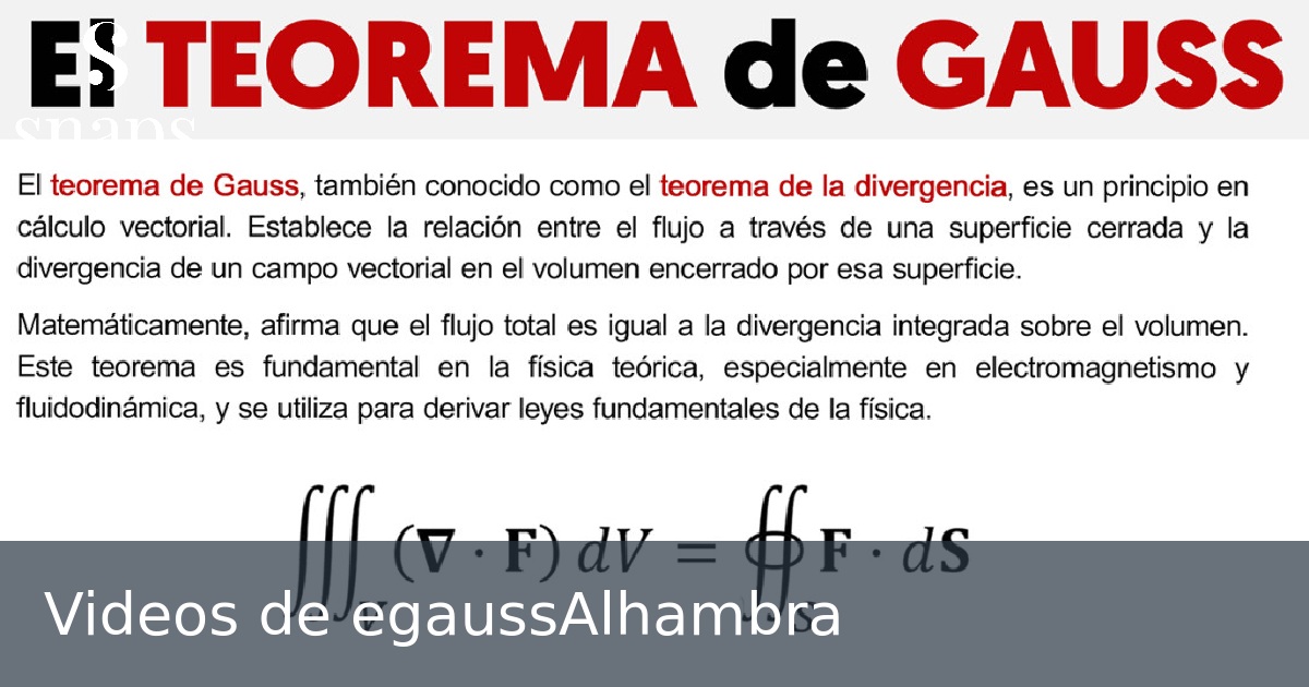 Videos de egaussAlhambra