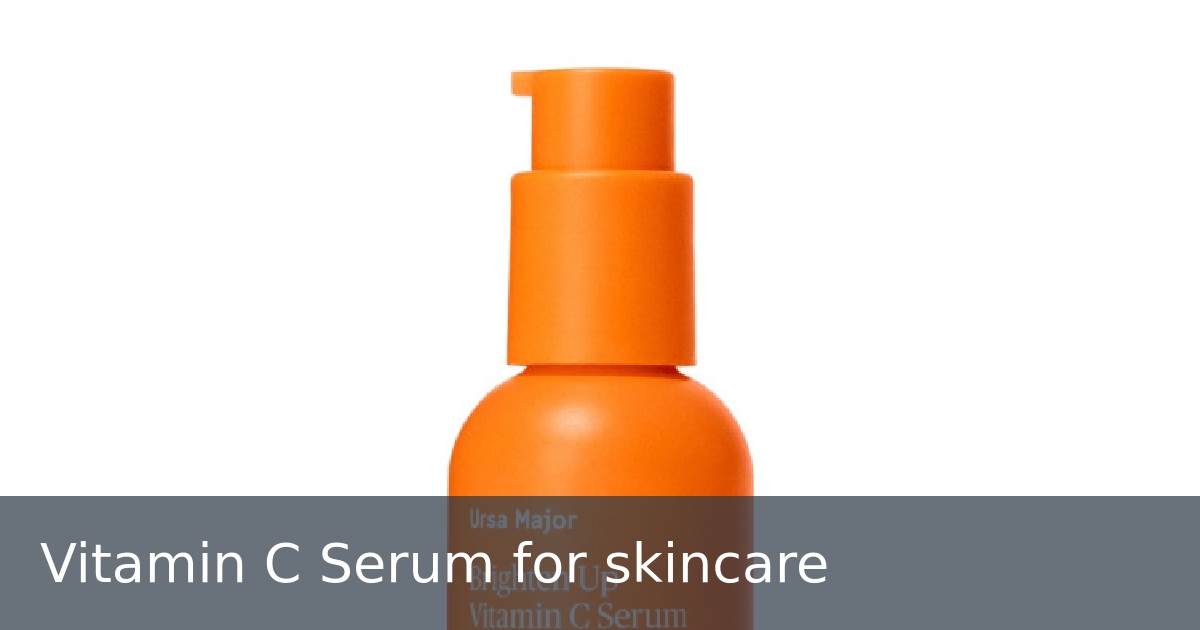 Vitamin C Serum for skincare