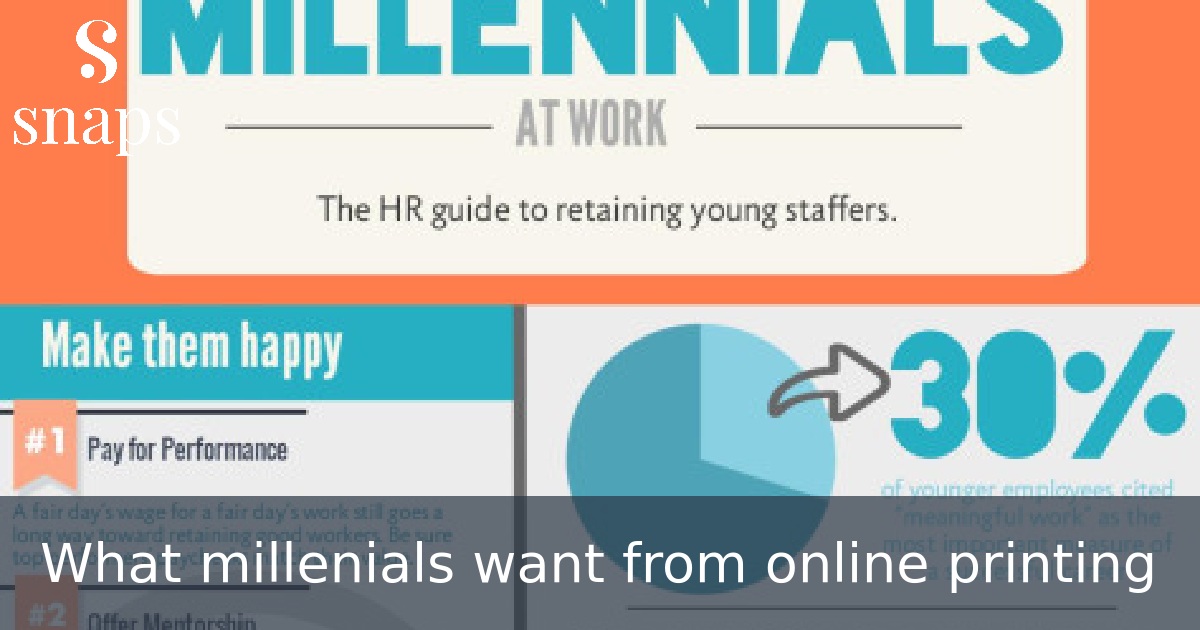 What millenials want from online printing
