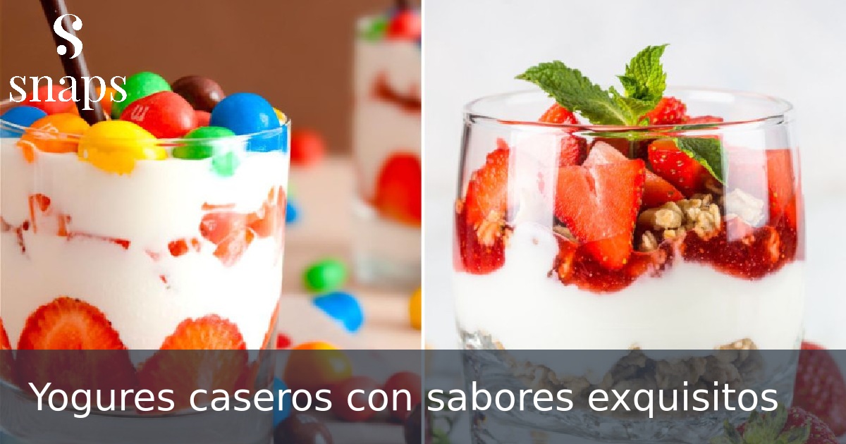 Yogures caseros con sabores exquisitos