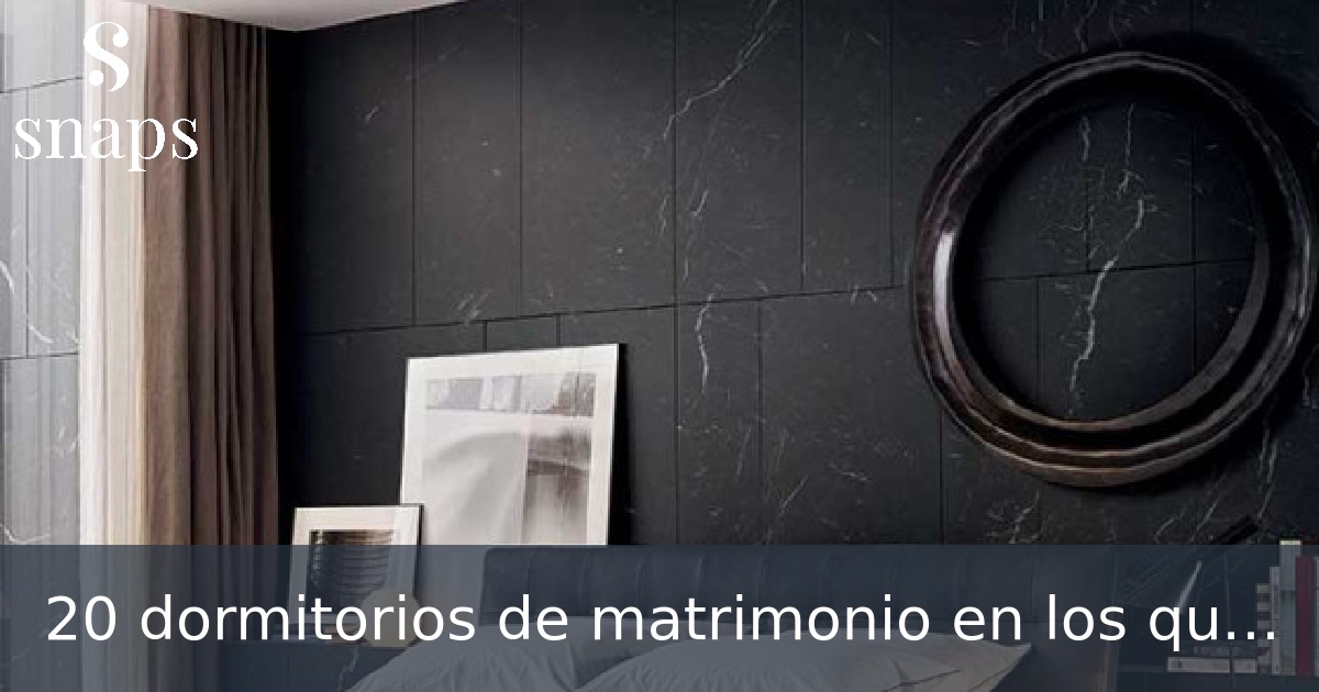 20 dormitorios de matrimonio en los que te encantaría despertarte