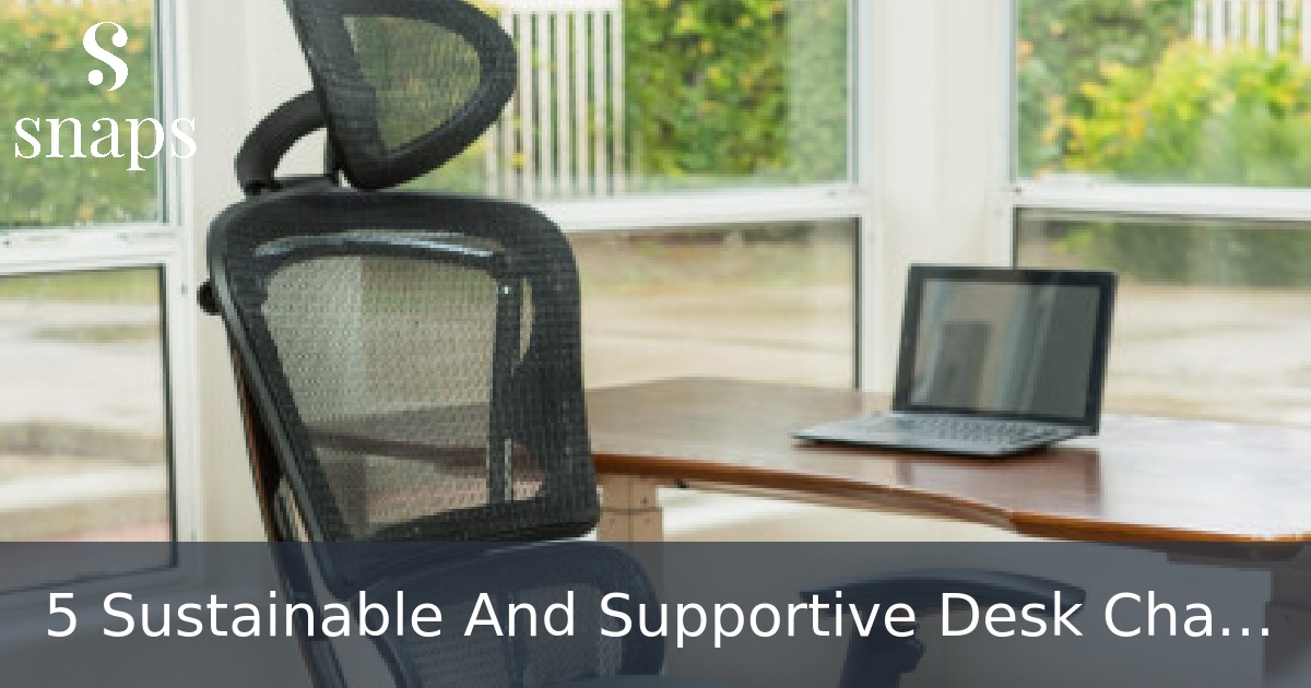 5 Sustainable And Supportive Desk Chairs For The Office