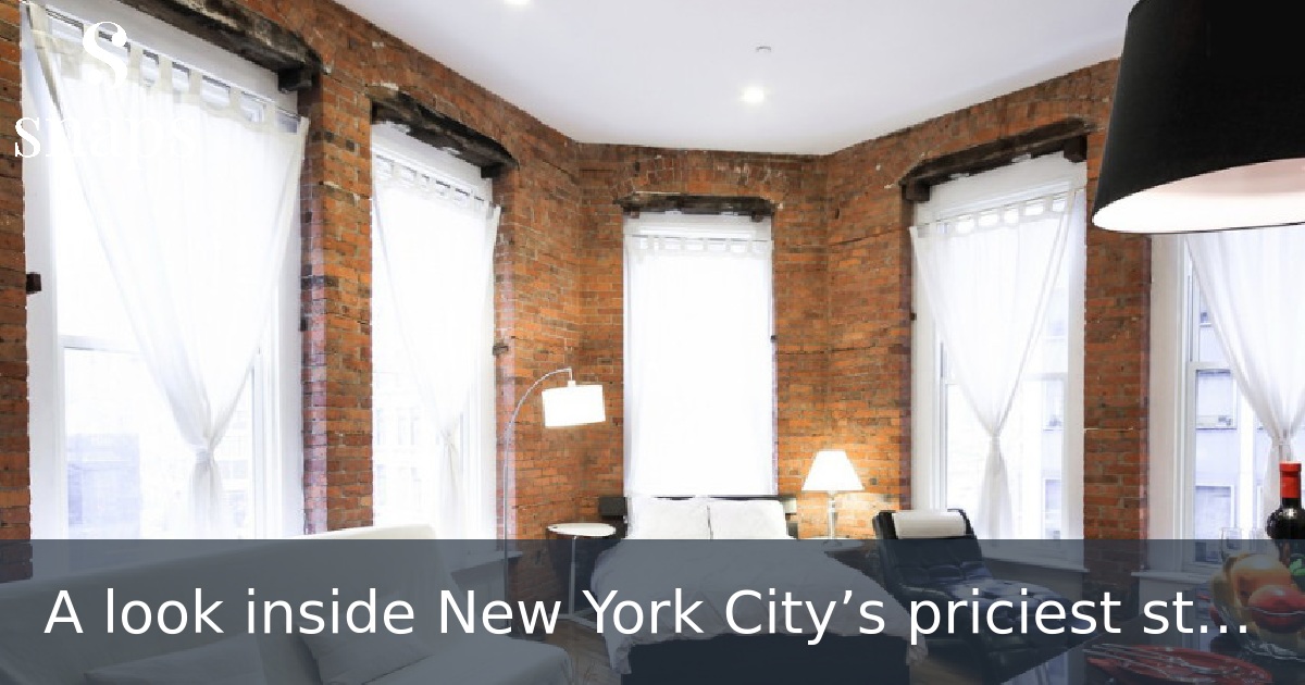 A look inside New York City’s priciest studio apartments