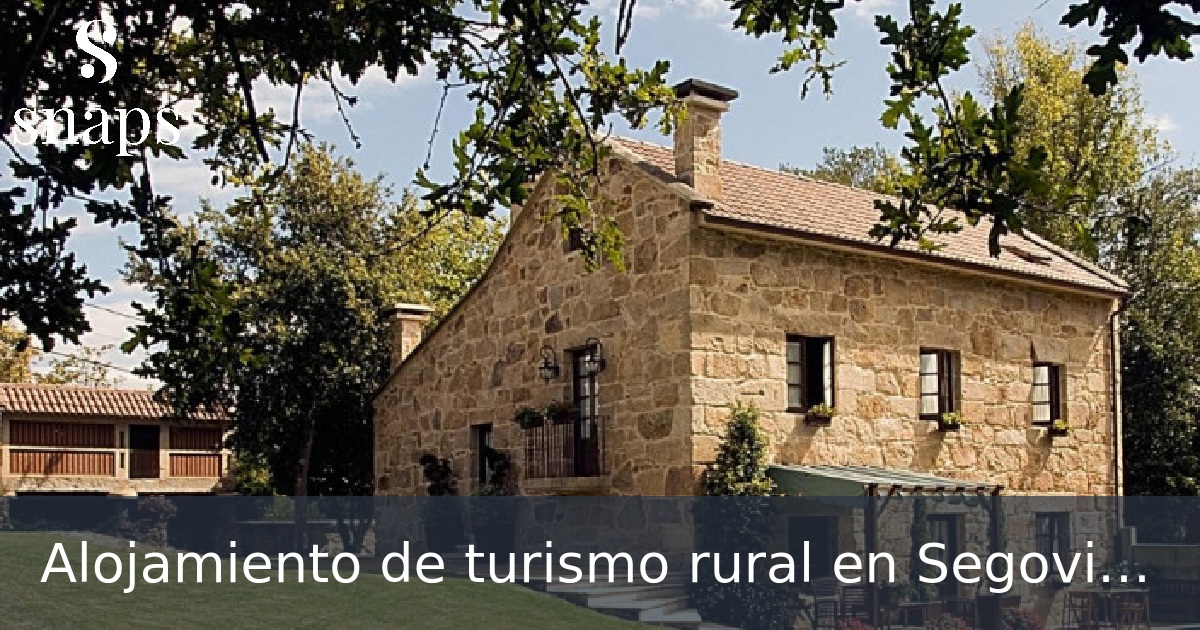 Alojamiento de turismo rural en Segovia, España