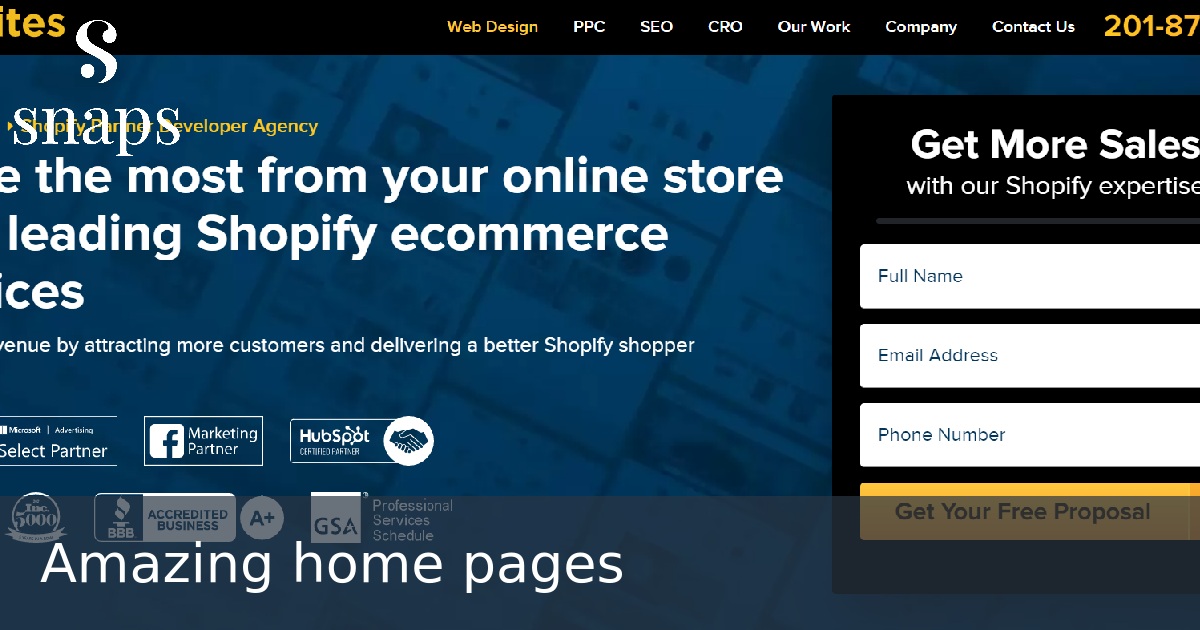 Amazing home pages