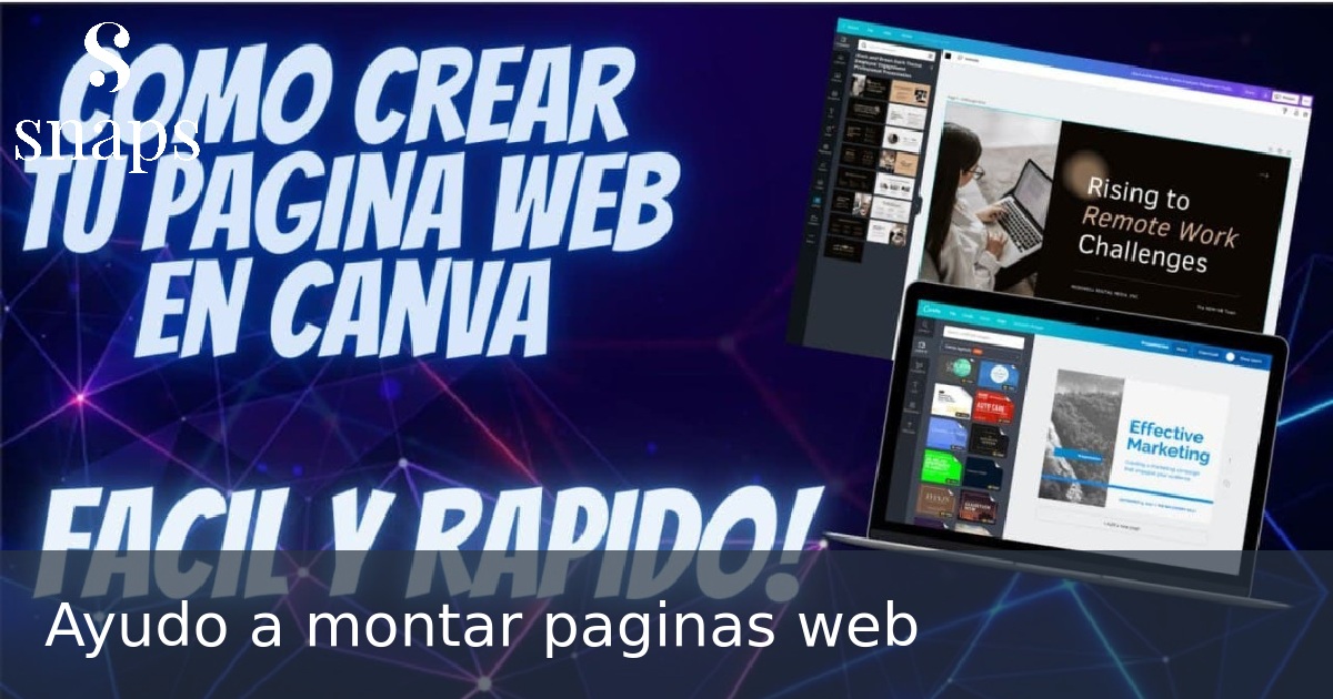 Ayudo a montar paginas web