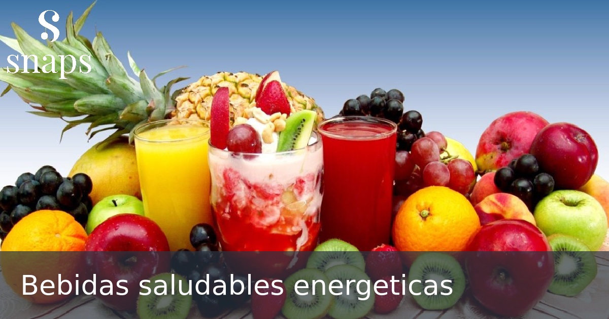 Bebidas saludables energeticas