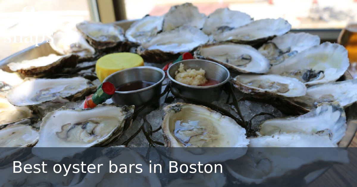 Best oyster bars in Boston